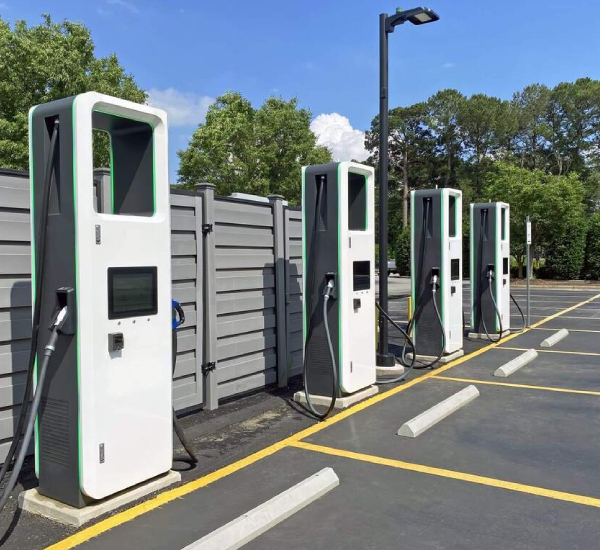 EV charger installation station
