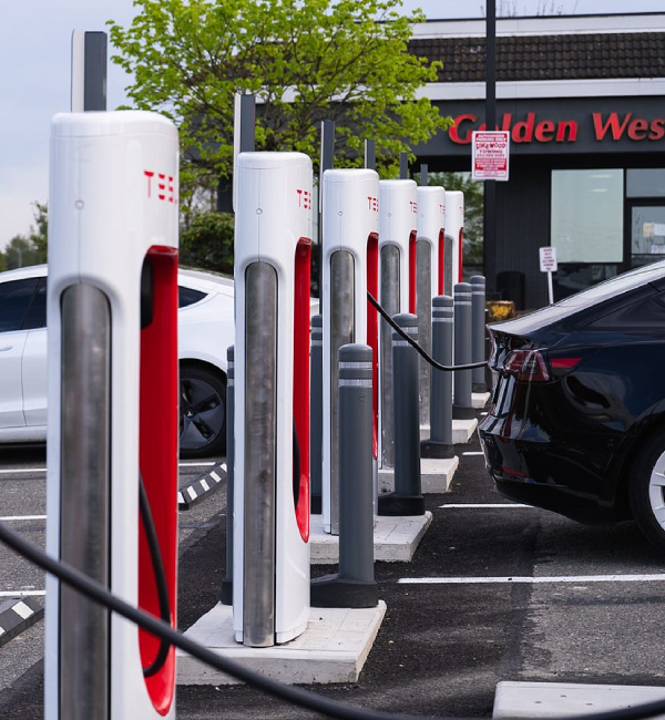 Newly installed home EV charging station