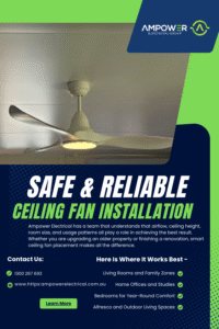 Safe & Reliable Ceiling Fan Installation