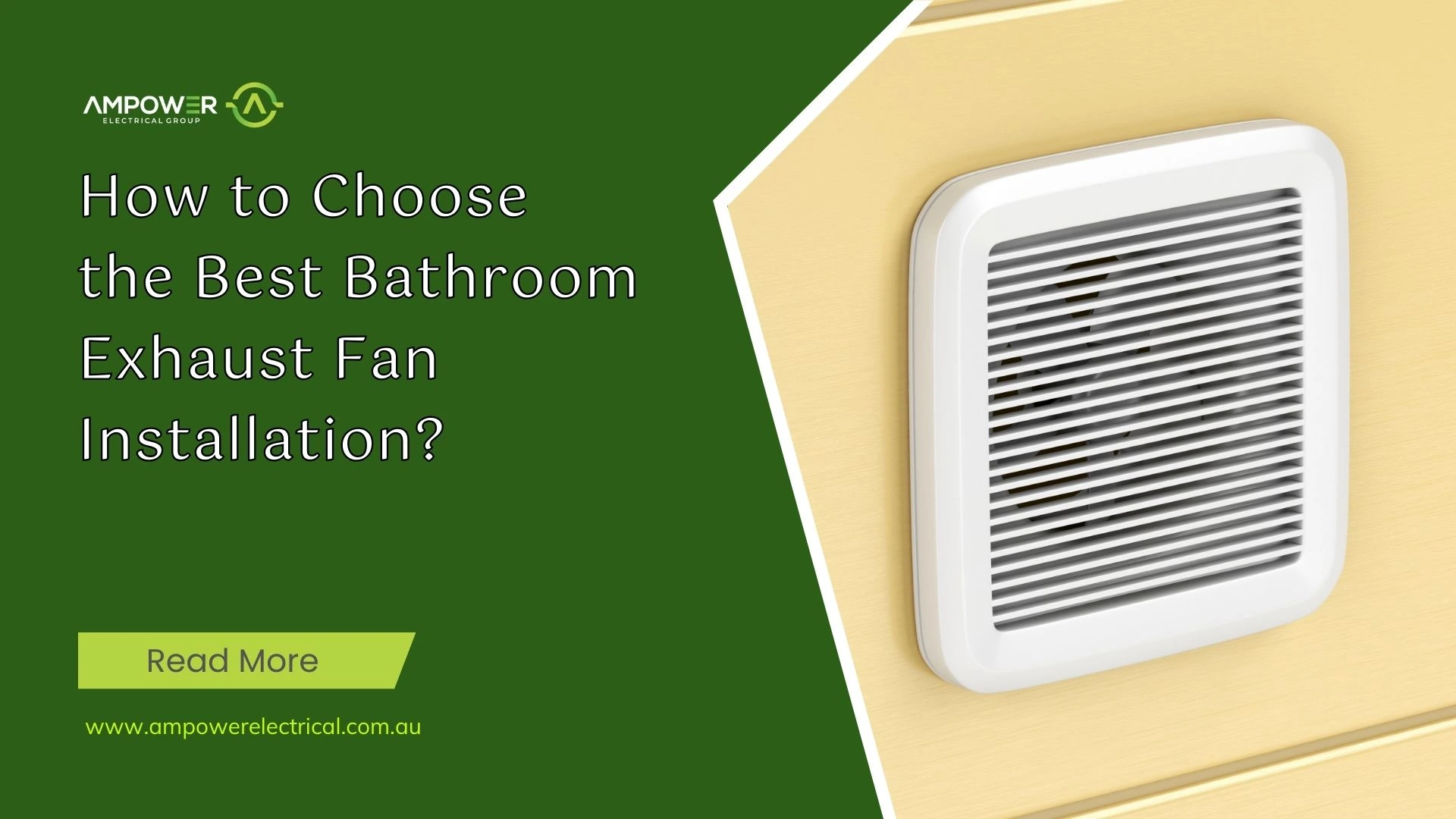 Bathroom Exhaust Fan Installation